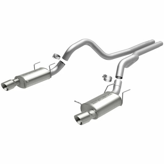 MagnaFlow 13 Ford Mustang Dual Split Rear Exit Stainless Cat Back Performance Exhaust (Street) (15149)