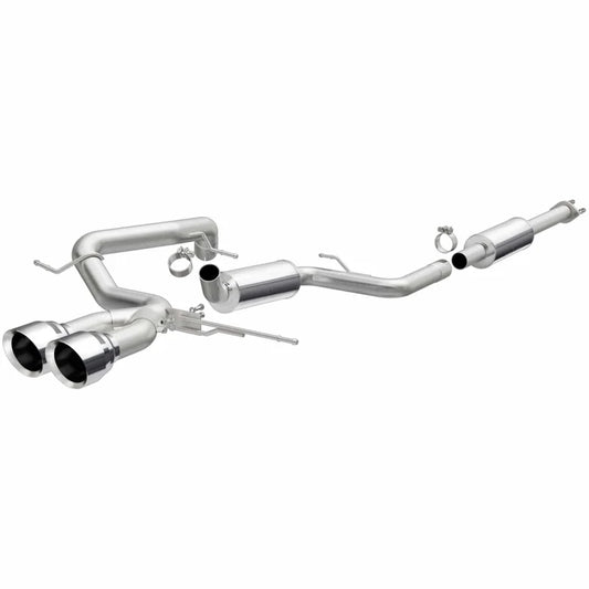 MagnaFlow 13 Ford Focus 2.0L Turbocharged ST Dual Center Rear Exit Stainless Cat Back Perf Exhaust (15155)