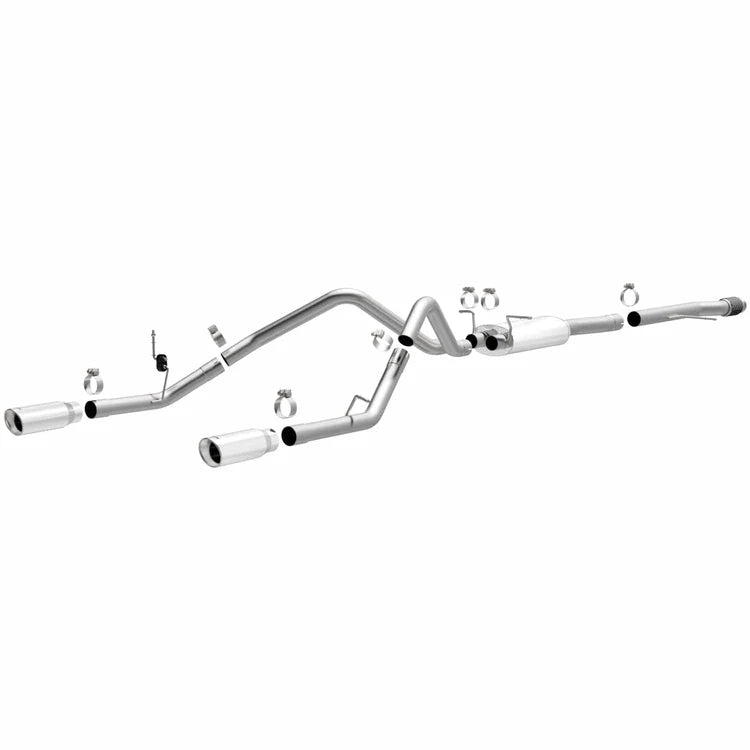 Magnaflow 14 Chevy Silverado V8 5.3L CC/EC Cab Dual Split Rear Exit Stainless Cat Back Perf Exhaust (15268)