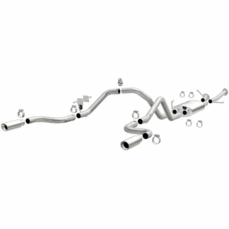 MagnaFlow 14 Toyota Tundra V8 4.6L/5.7L Stainless Cat Back Exhaust Dual Split Rear Exit (15305)