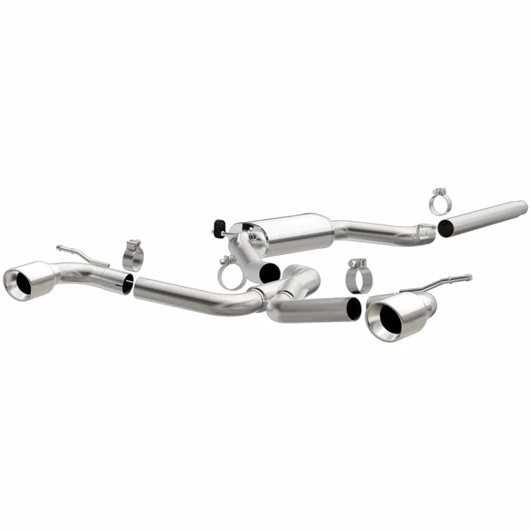 MagnaFlow SYS C/B Dual Split Rear Exit 4in Polished Tips 2015 VW GTI 2.0L Turbo (15357)