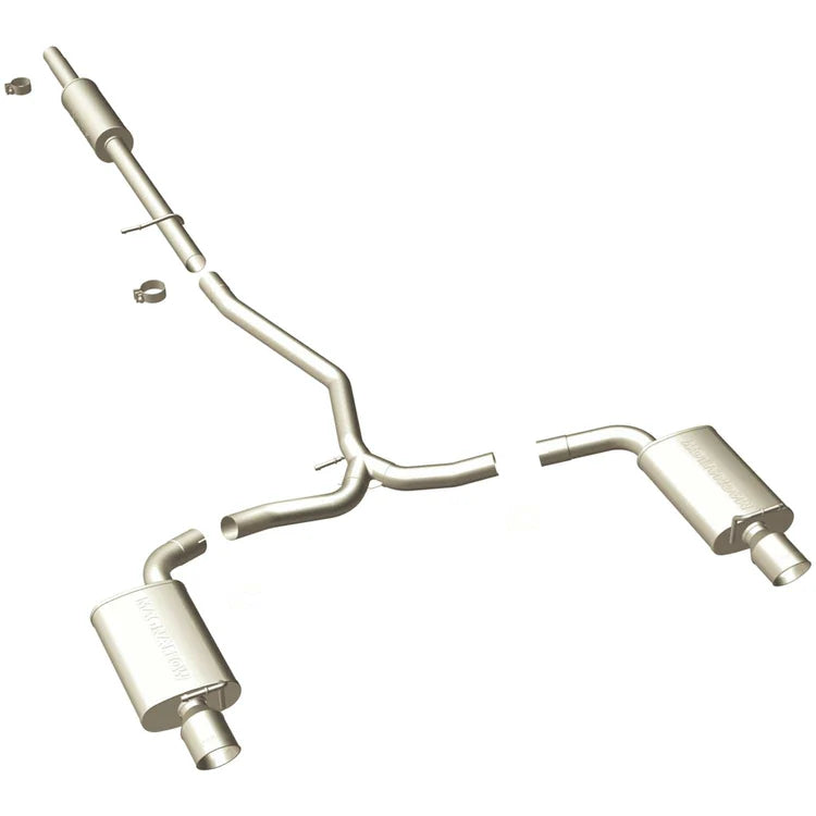 MagnaFlow 11-13 Ford Explorer V6 3.5L SS Catback Exhaust Dual Split Rear Exit w/ 3.5in SS Tips (15467)