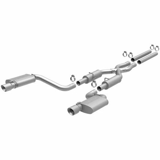 MagnaFlow 11-12 Dodge Charger SRT-8 Hemi Dual Split Rear Exit Stainless Cat-Back Performance Exhaust (15494)