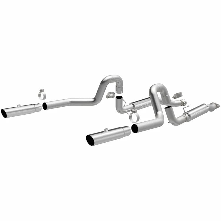 MagnaFlow 99-04 Mustang Mach 1 V8 4.6L Dual Split Rear Exit Stainless Cat-Back Performance Exhaust (16394)