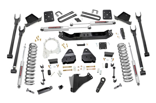 Rough Country 6 Inch Lift Kit | Diesel | 4-Link | No OVLD | Ford F-250/F-350 Super Duty (17-22)