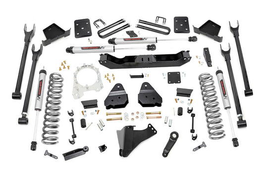 Rough Country 6 Inch Lift Kit | Diesel | 4-Link | No OVLD | V2 | Ford F-250/F-350 Super Duty (17-22)