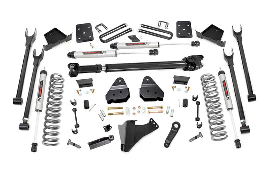 Rough Country 6 Inch Lift Kit | 4-Link | No OVLD | D/S | V2 | Ford F-250/F-350 Super Duty (17-22)