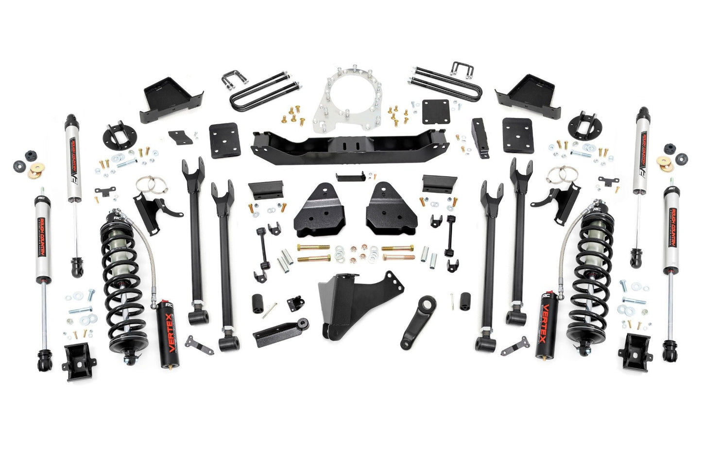 Rough Country 6 Inch Lift Kit | 4-Link | No OVLD | C/O V2 | Ford F-250/F-350 Super Duty (17-22)