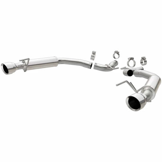 MagnaFlow Axle Back, SS, 2.5in, Competition, Dual Split Polish 4.5in Tip 2015 Ford Mustang Ecoboost (19179)