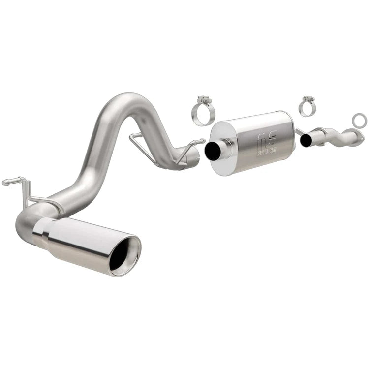 MagnaFlow Cat-Back 2016 Toyota Tacoma 3.5L V6 SS 3in Single Pass Side Exit Rear 4in Tip (19291)