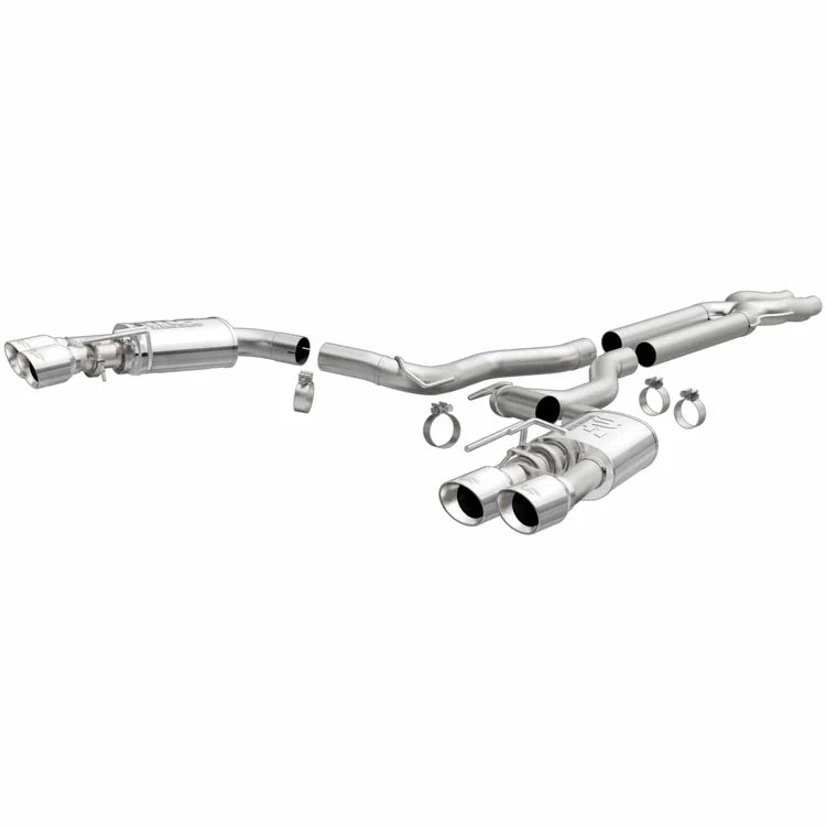 MagnaFlow SYS Cat-Back 2018 Ford Mustang GT 5.0L Competition Dual Exit Polished 4in Tips (19368)