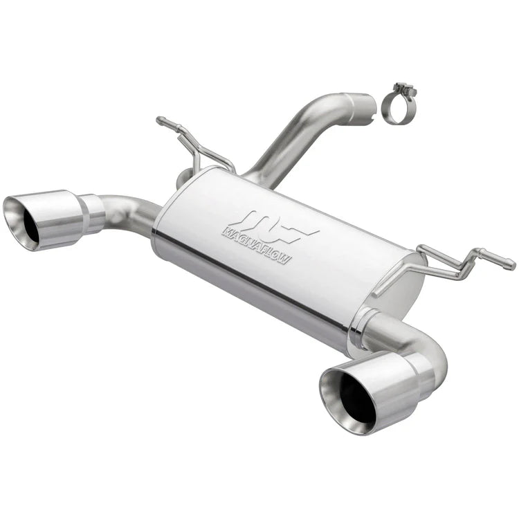 MagnaFlow 2018+ Jeep Wrangler 3.6L Dual Polished Tip Axle-Back Exhaust (19385)