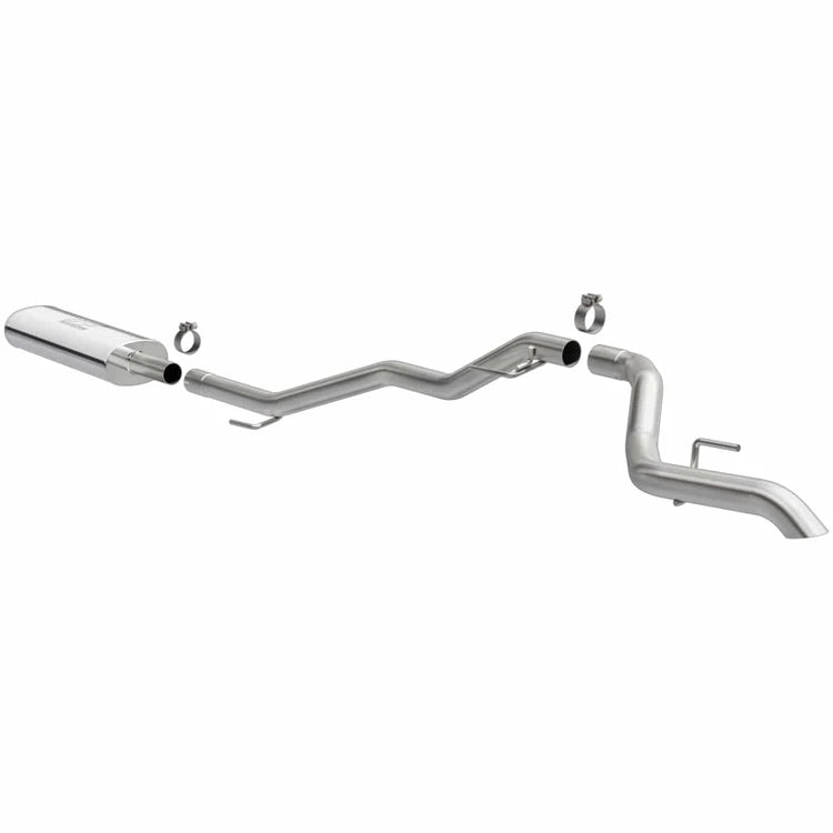 MagnaFlow 2020 Jeep Gladiator 2.5in Rock Crawler Series Single Rear Exit SS Cat-Back Exhaust w/o Tip (19486)