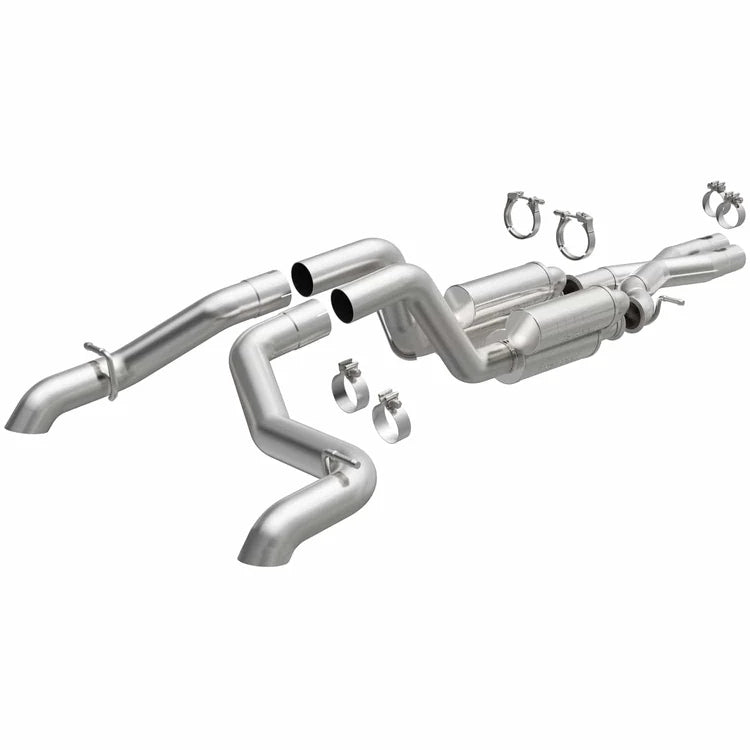 MagnaFlow Cat-Back 2021 Jeep Wrangler 6.4L Rock Crawler Series Dual Exit Stainless Exhaust (19582)