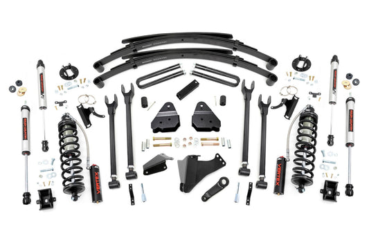 Rough Country 6 Inch Lift Kit | Diesel | 4 Link | RR Spring | C/O V2 | Ford F-250/F-350 Super Duty (05-07)