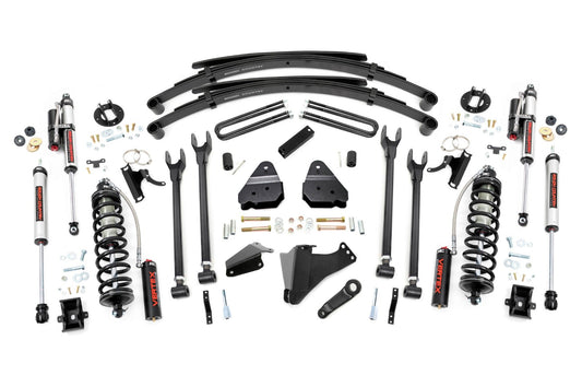 Rough Country 6 Inch Lift Kit | Gas | 4 Link | RR Spring | C/O Vertex | Ford F-250/F-350 Super Duty (05-07)