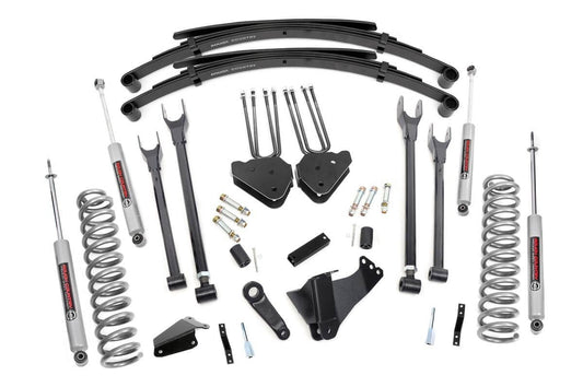 Rough Country 6 Inch Lift Kit | Gas | 4 Link | RR Spring | Ford F-250/F-350 Super Duty (05-07)