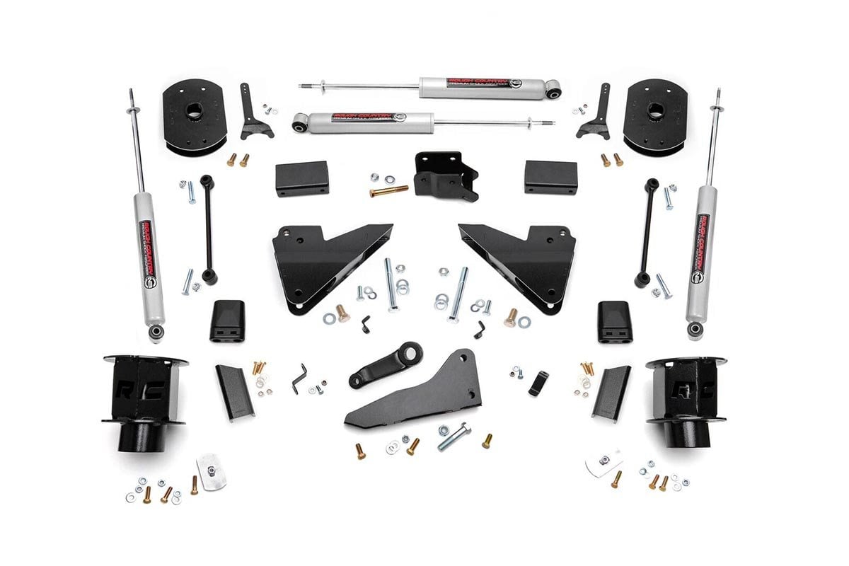 Rough Country 5 Inch Lift Kit | FR Spacer | Radius Arm Drop | Ram 2500 4WD (14-18)