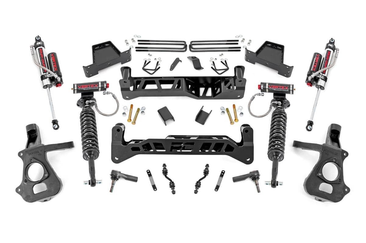 Rough Country 7 Inch Lift Kit | Alum/Stamp Steel | Vertex | Chevy/GMC 1500 (14-18 & Classic)
