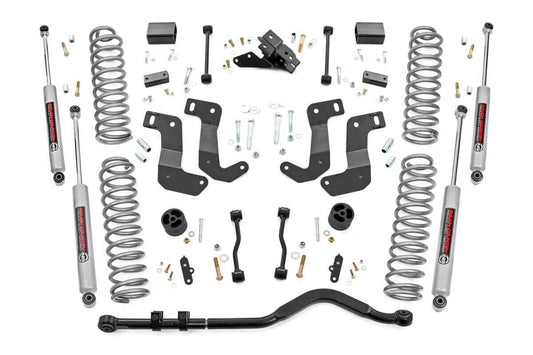 Rough Country 3.5 Inch Lift Kit | C/A Drop | 4-Door | Jeep Wrangler Unlimited 4WD (18-23)