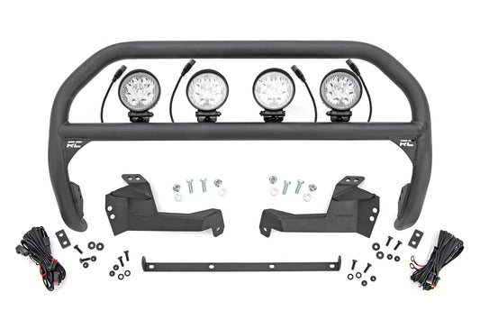 Rough Country Nudge Bar | 4 Inch Round Led (x4) | Ford Bronco Sport 4WD (2021-2024)
