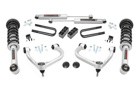 Rough Country 3 Inch Lift Kit | Forged UCA | N3 Struts | Ford F-150 4WD (2021-2024)
