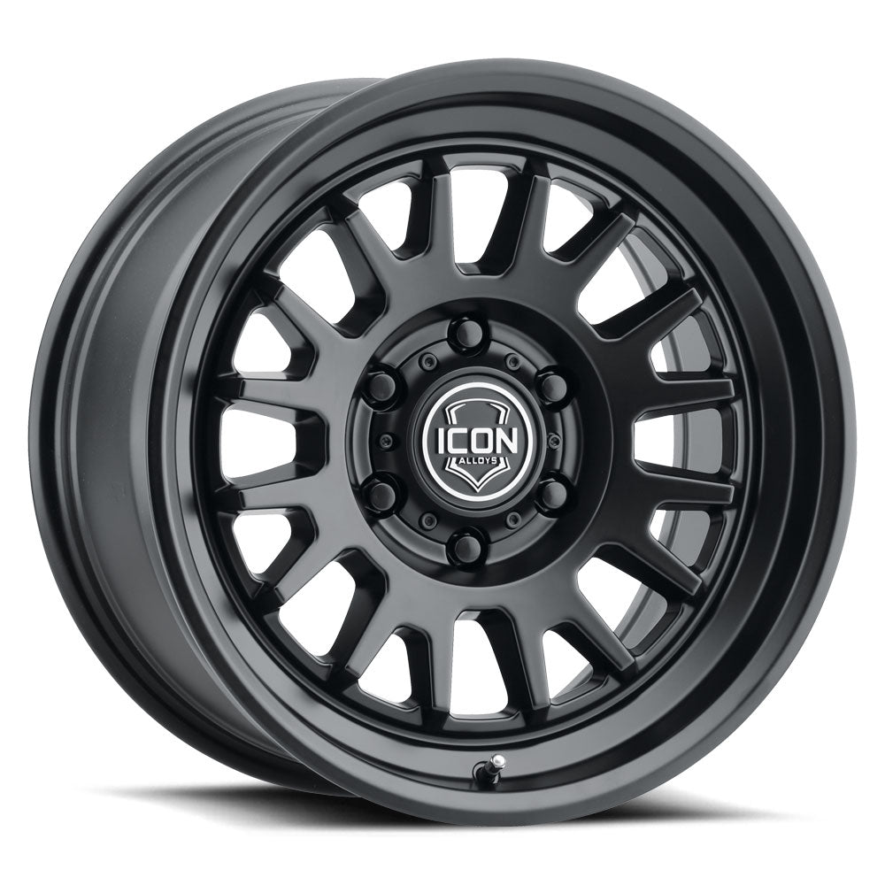 Icon Alloys Anza Satin Black Wheel 17 X 8.5 / 6 X 5.5 / 25MM / 5.75" BS (8217859057SB)