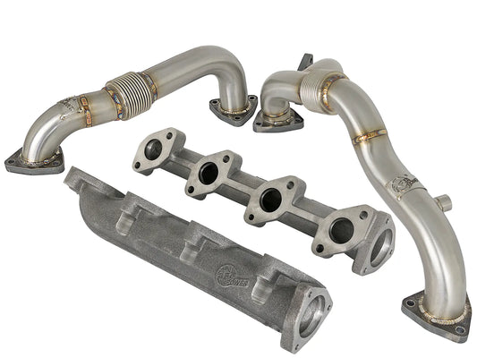 aFe Twisted Steel Exhaust Manifold for 2008-2010 Ford Trucks (48-33016-PK)
