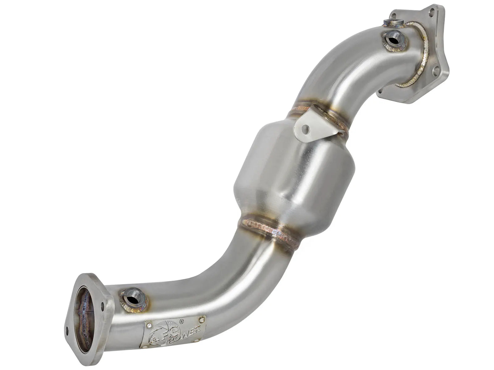 aFe Twisted Steel Downpipe for 2016-2018 Cadillac ATS (48-34126-HC)