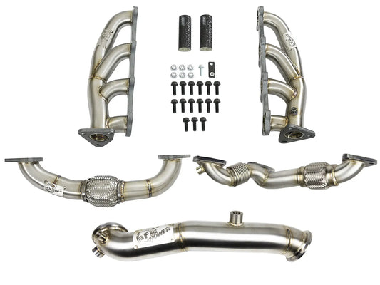 aFe Twisted Steel Exhaust Header for 2011-2015 GM Trucks (48-34139)