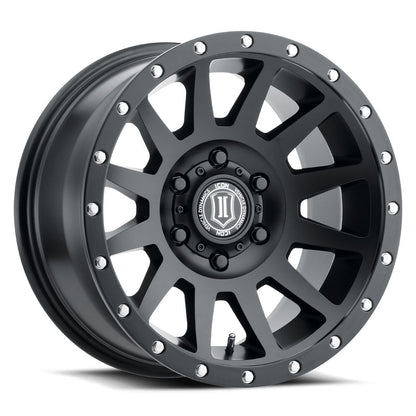 Icon Alloys Compression Satin Black Wheel 20 X 10 / 8 X 170 / -19 MM / 4.75" BS (2020108147SB)