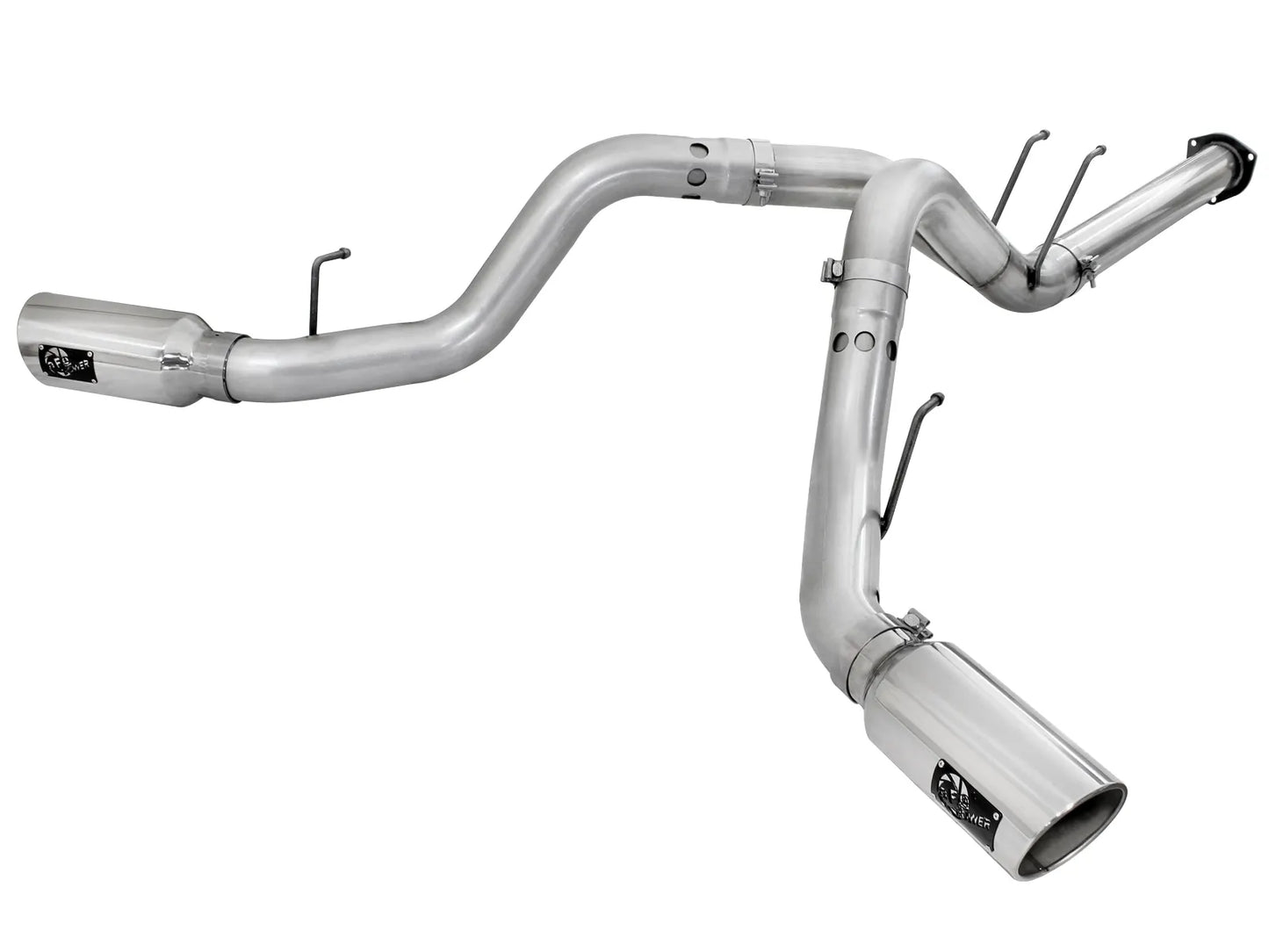 aFe ATLAS DPF-Back Exhaust System Polished Tip for 2011-2014 Ford F-250/F-350 Super Duty (49-03065-P)