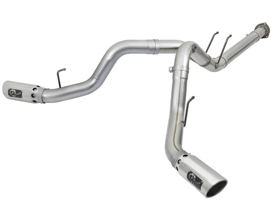 aFe ATLAS DPF-Back Exhaust System Polished Tips for 2017-2023 Ford F-250/F-350 Super Duty (49-03092-P)