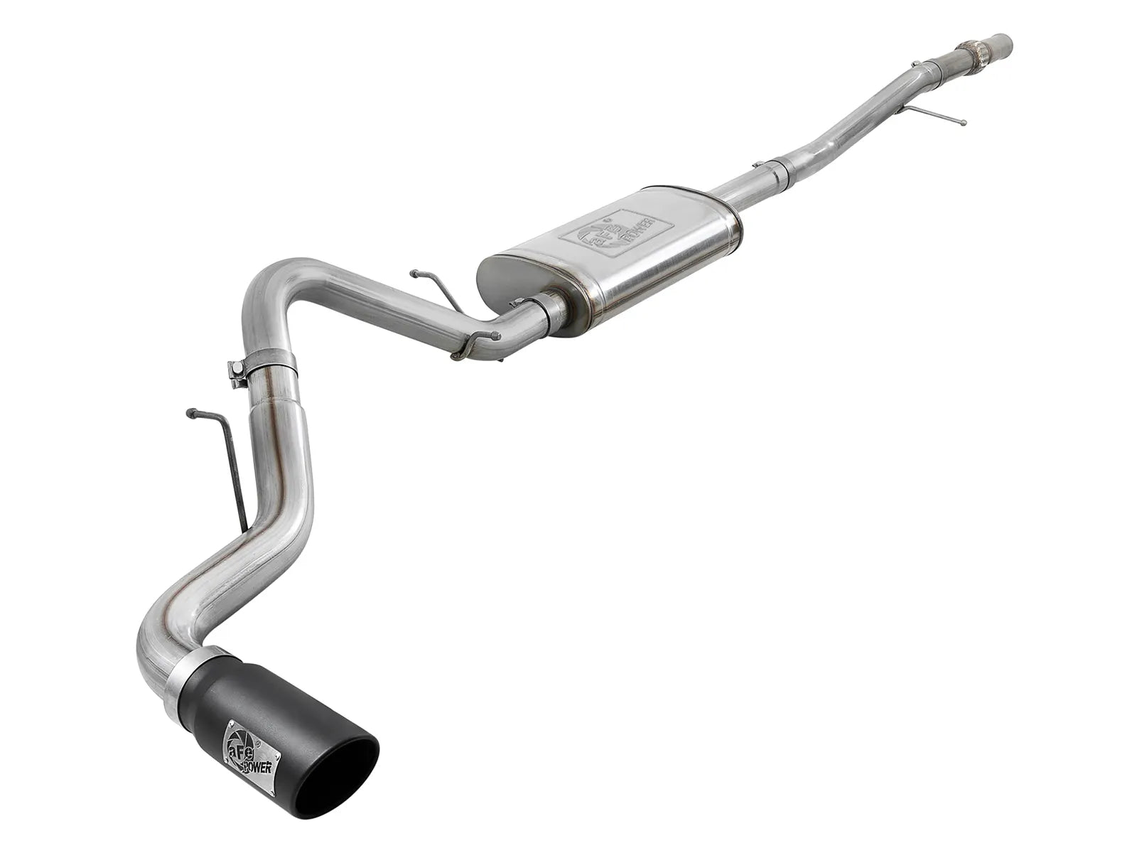 aFe Apollo GT Series Cat-Back Exhaust System Black Tips for 2019-2023 GMC Sierra 1500 (49-44107-B)