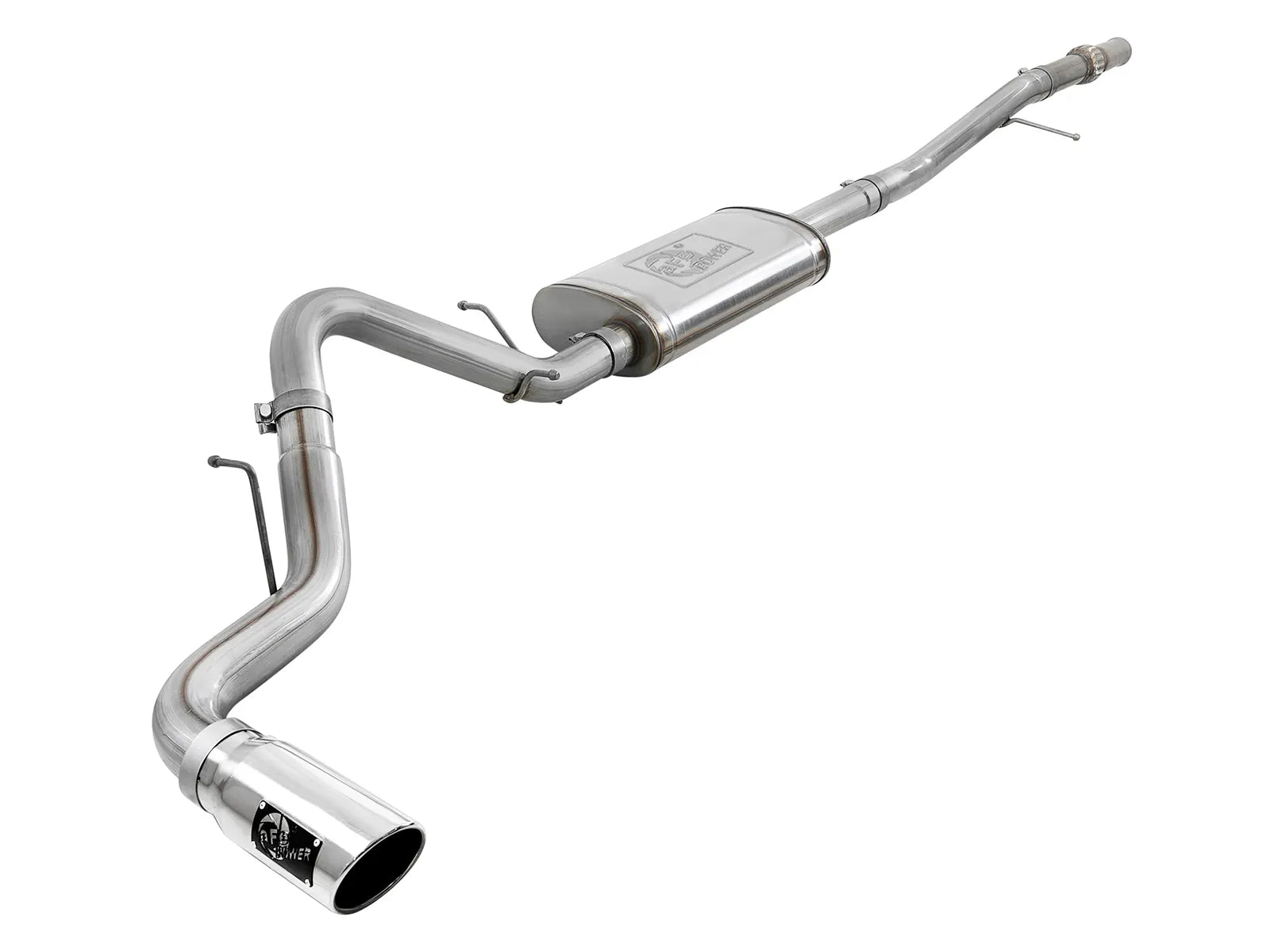 aFe Apollo GT Series Cat-Back Exhaust System Polished Tips for 2019-2023 GMC Sierra 1500 (49-44107-P)