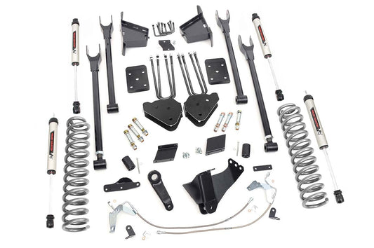 Rough Country 6 Inch Lift Kit |4-Link | No OVLD | V2 | Ford F-250 Super Duty 4WD (15-16)