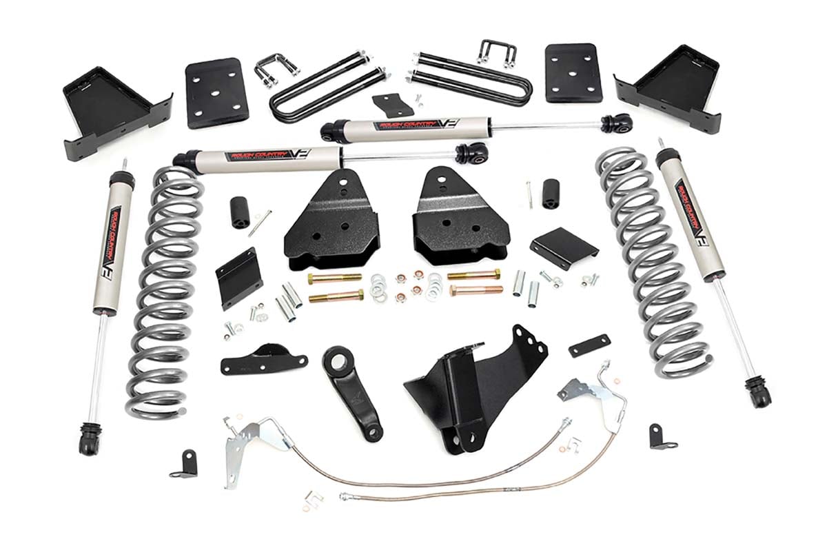 Rough Country 6 Inch Lift Kit | Diesel | OVLD | V2 | Ford F-250 Super Duty 4WD (2015-2016)