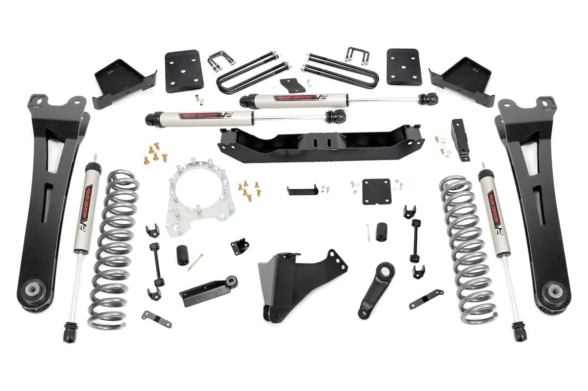 Rough Country 6 Inch Lift Kit | OVLD | V2 Shocks | Ford F-250/F-350 Super Duty 4WD (17-22)