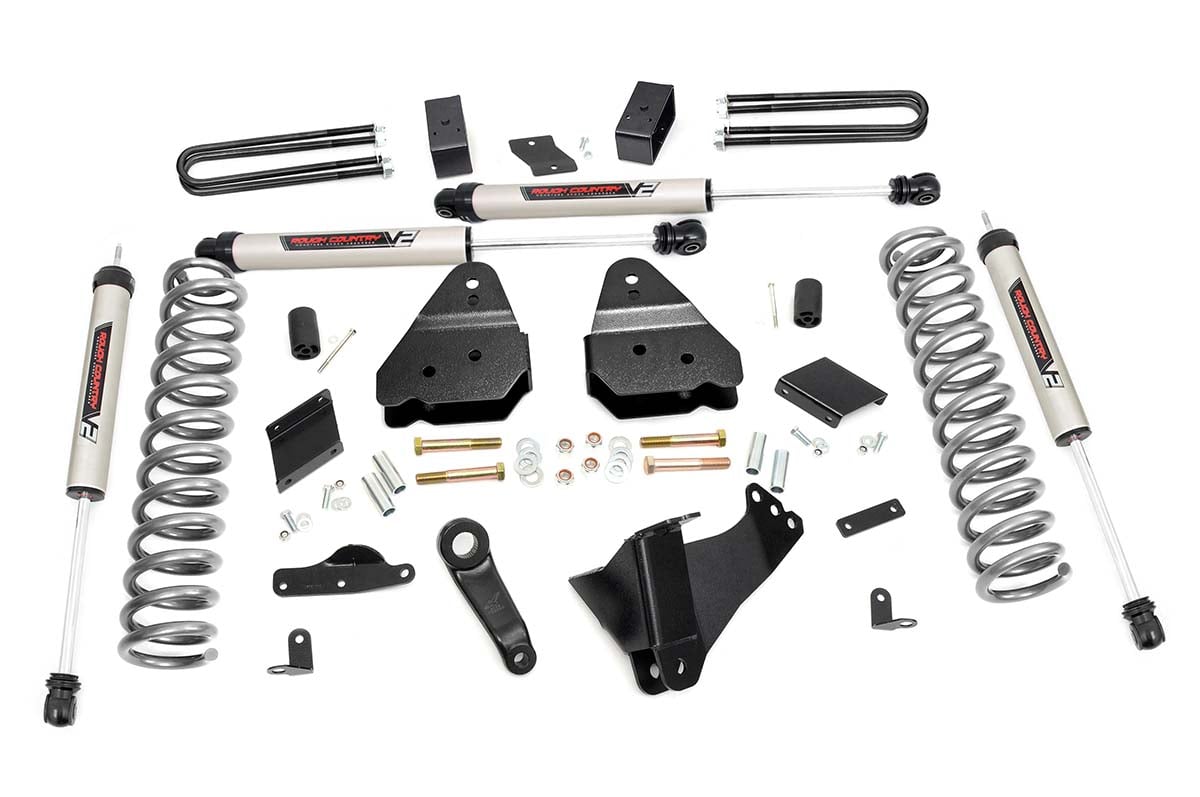 Rough Country 4.5 Inch Lift Kit | OVLD | V2 | Ford F-250 Super Duty 4WD (2011-2014)