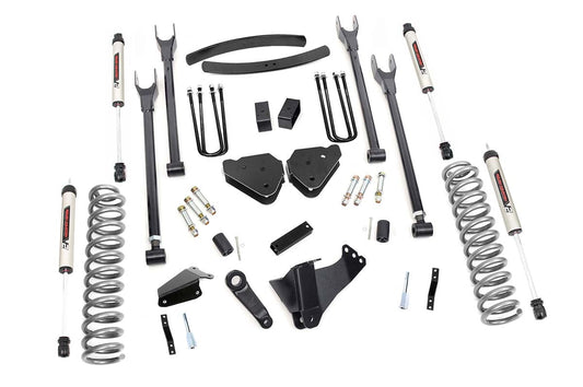 Rough Country 6 Inch Lift Kit | Diesel | 4 Link | No OVLDS | V2 | Ford F-250/F-350 Super Duty (05-07)