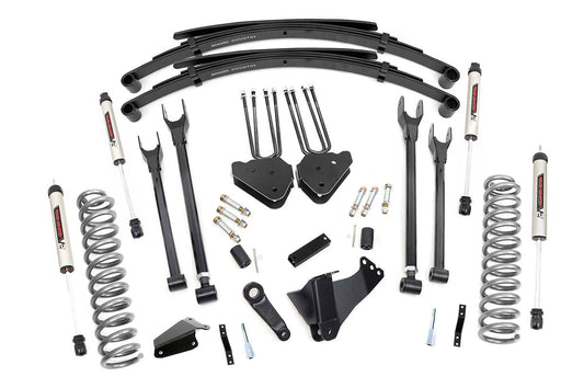 Rough Country 6 Inch Lift Kit | Gas | 4 Link | RR Spring | V2 | Ford F-250/F-350 Super Duty (05-07)
