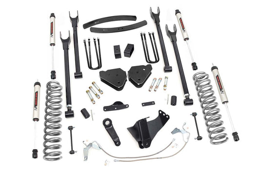 Rough Country 6 Inch Lift Kit | Gas | 4 Link | V2 | Ford F-250/F-350 Super Duty 4WD (08-10)