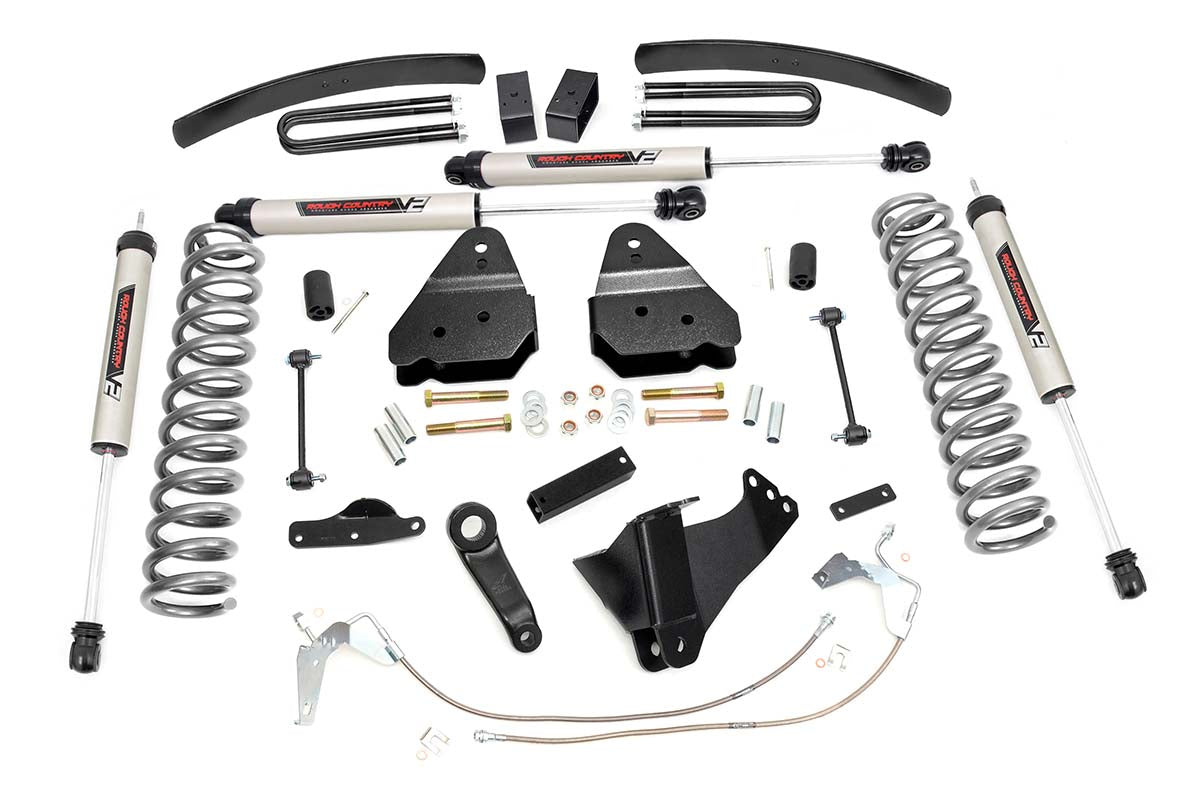 Rough Country 6 Inch Lift Kit | Gas | V2 | Ford F-250/F-350 Super Duty 4WD (2008-2010)