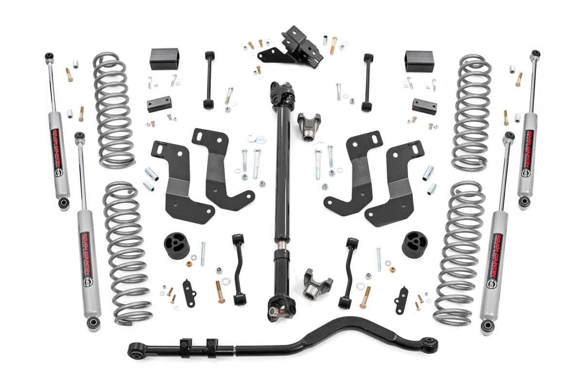Rough Country 3.5 Inch Lift Kit | C/A Drop | Front D/S | Jeep Wrangler JL 4WD (2024)