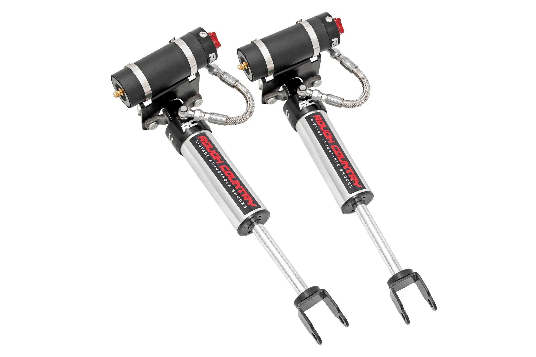 Rough Country Vertex 2.5 Adjustable Front Shocks | 5-8" | OEM Mount | Chevy/GMC 2500HD (11-24)