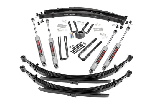 Rough Country 4 Inch Lift Kit | Rear Springs | Dodge W100 Truck/W200 Truck 4WD (1970-1974)