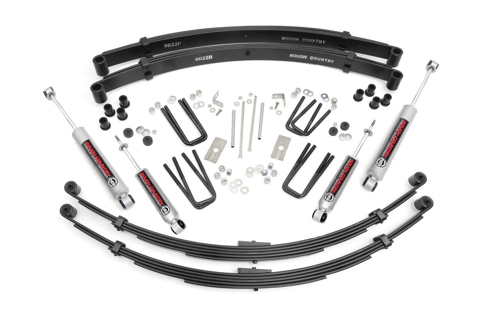 Rough Country 3 Inch Lift Kit | Rear Springs | Toyota Truck 4WD (1984-1985)