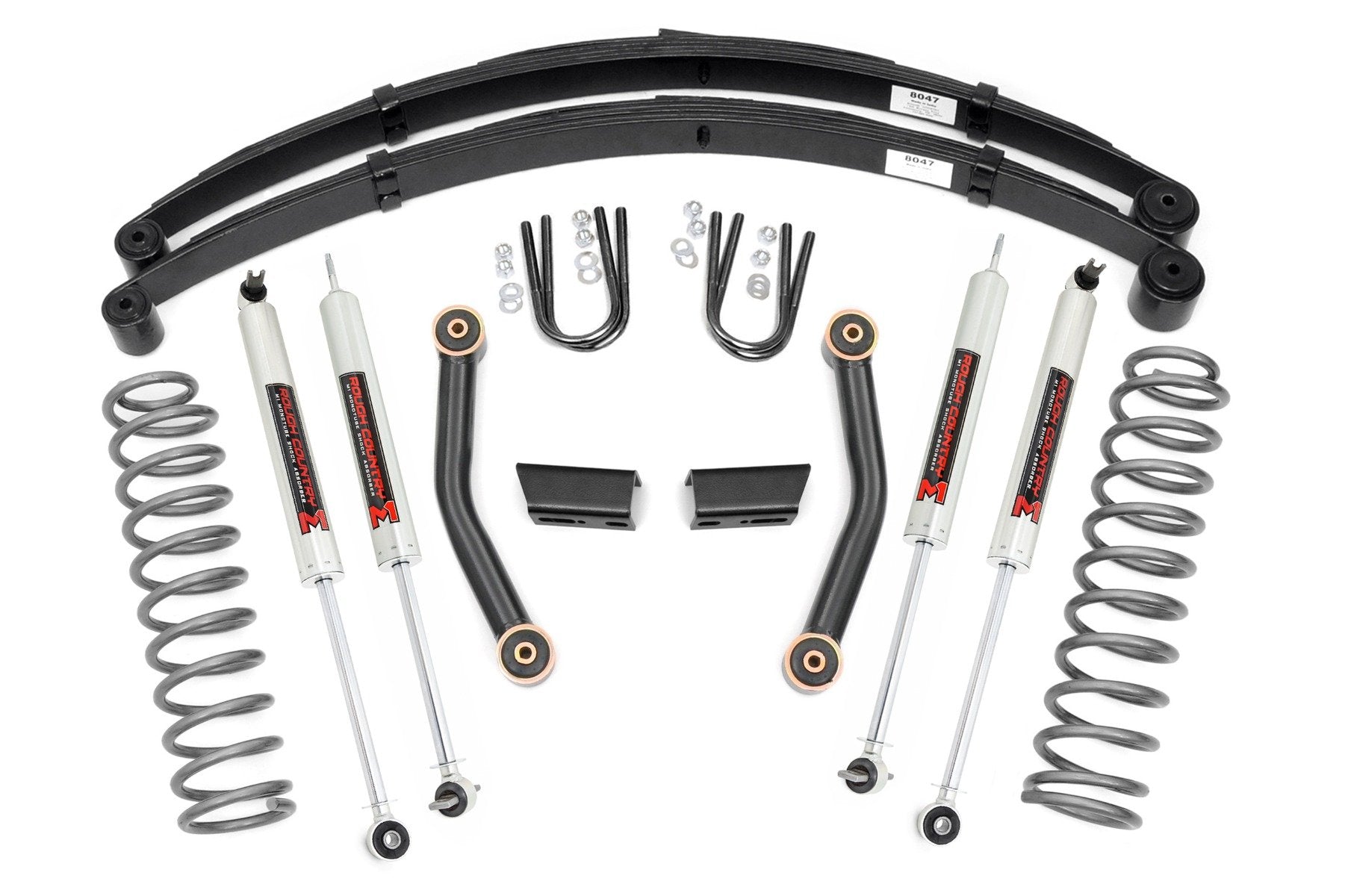 Rough Country 3 Inch Lift Kit | Series II | RR Springs | M1 | Jeep Cherokee XJ (84-01)