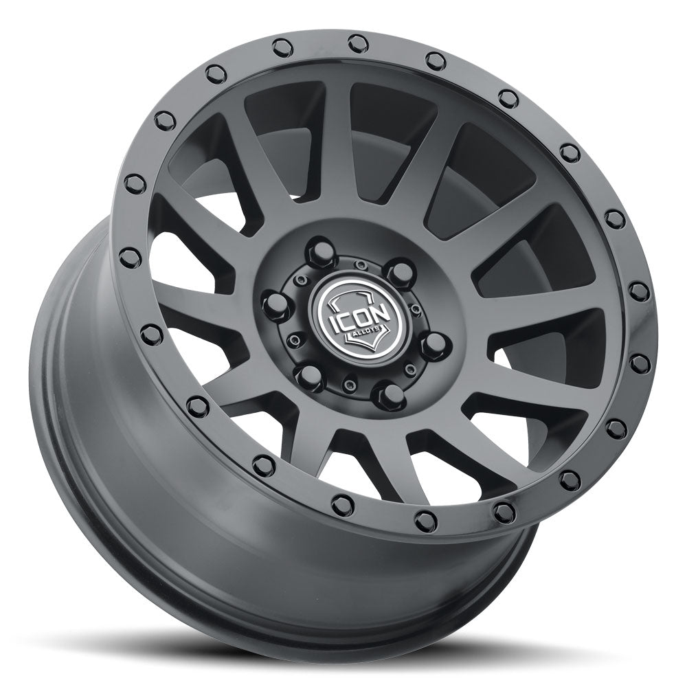 Icon Alloys Compression Double Black Wheel 17 X 8.5 / 5 X 5 / -6MM / 4.5" BS (2017857345DB)
