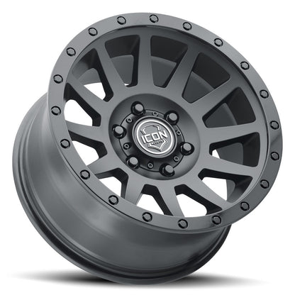 Icon Alloys Compression Double Black Wheel 17 X 8.5 / 5 X 5 / -6MM / 4.5" BS (2017857345DB)